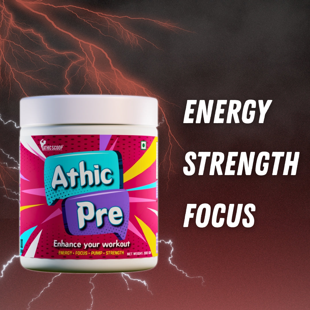 Athic Scoop Pre-Workout | 30 Servings with Free T-shirt