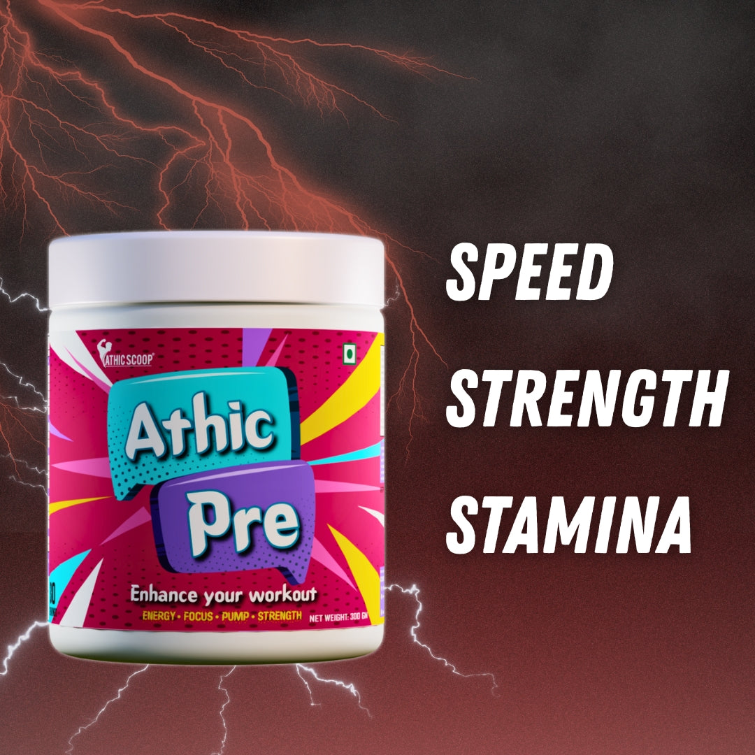 Athic Scoop Pre-Workout | 30 Servings with Free T-shirt