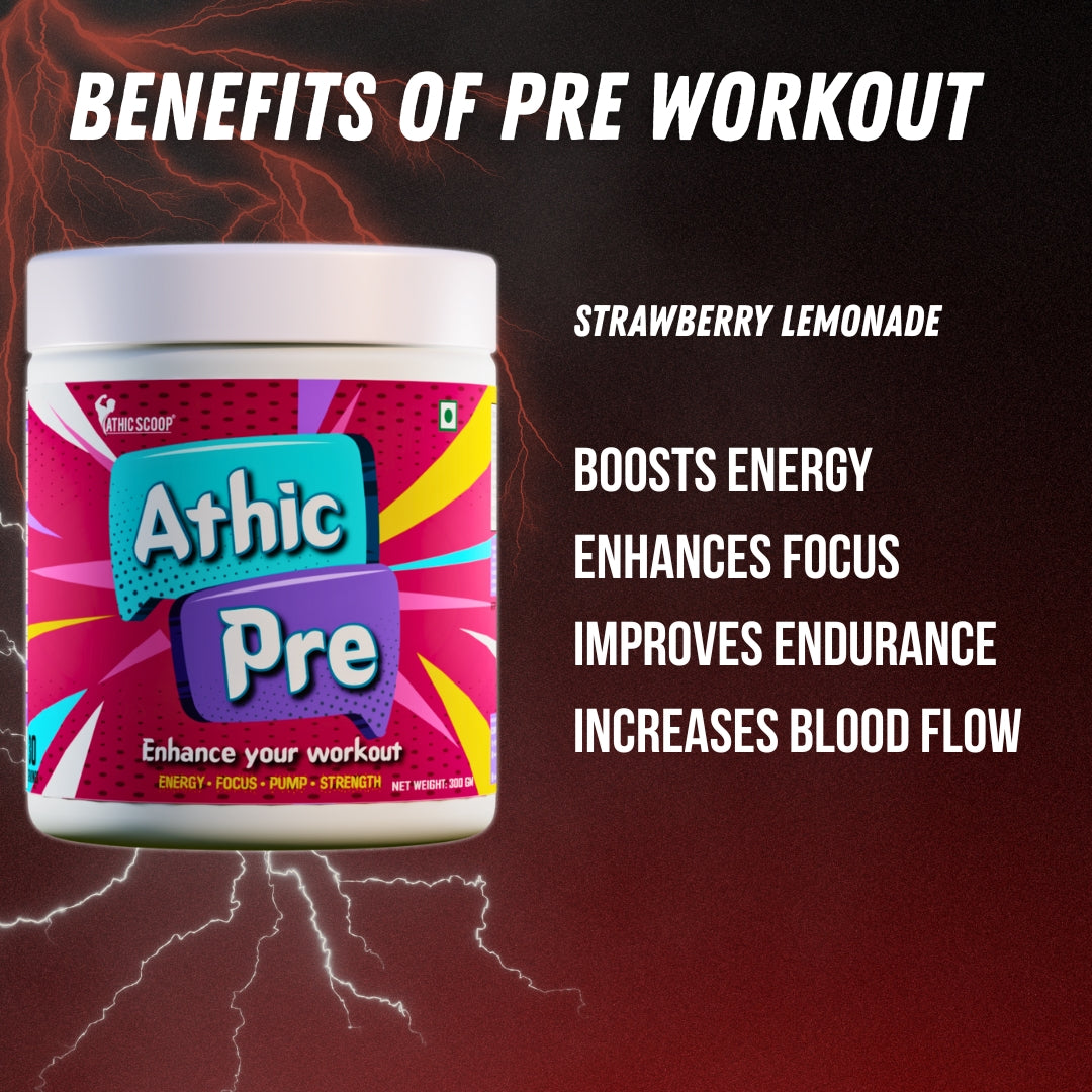 Athic Scoop Pre-Workout | 30 Servings with Free T-shirt