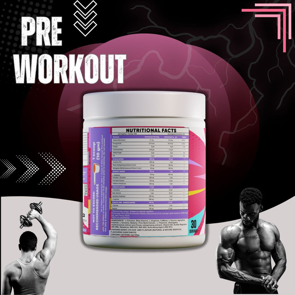 Athic Scoop Pre-Workout | 30 Servings with Free T-shirt